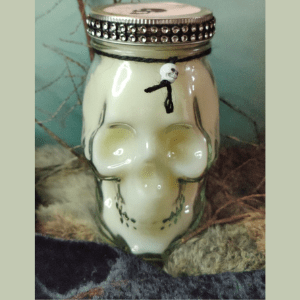 Glass Skull Candle 16oz