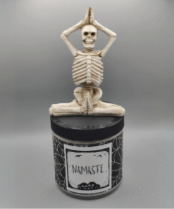 Namaste Skeleton Candle "Prayer Hands" ( Over Head )