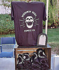 Screamin' skull Candle T-shirts