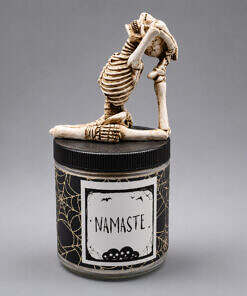 Namaste hands behind new