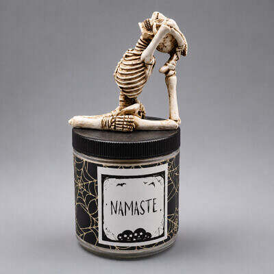 Namaste hands behind new