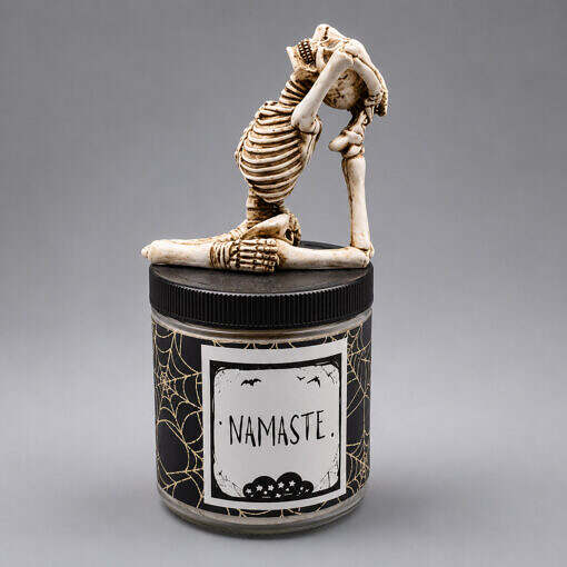 Namaste hands behind new